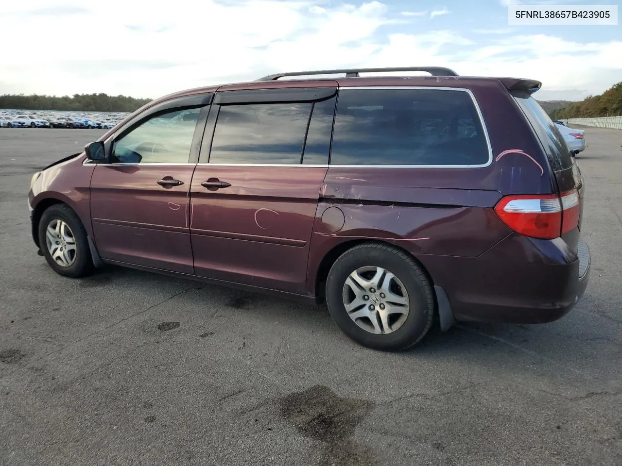 2007 Honda Odyssey Exl VIN: 5FNRL38657B423905 Lot: 74233184