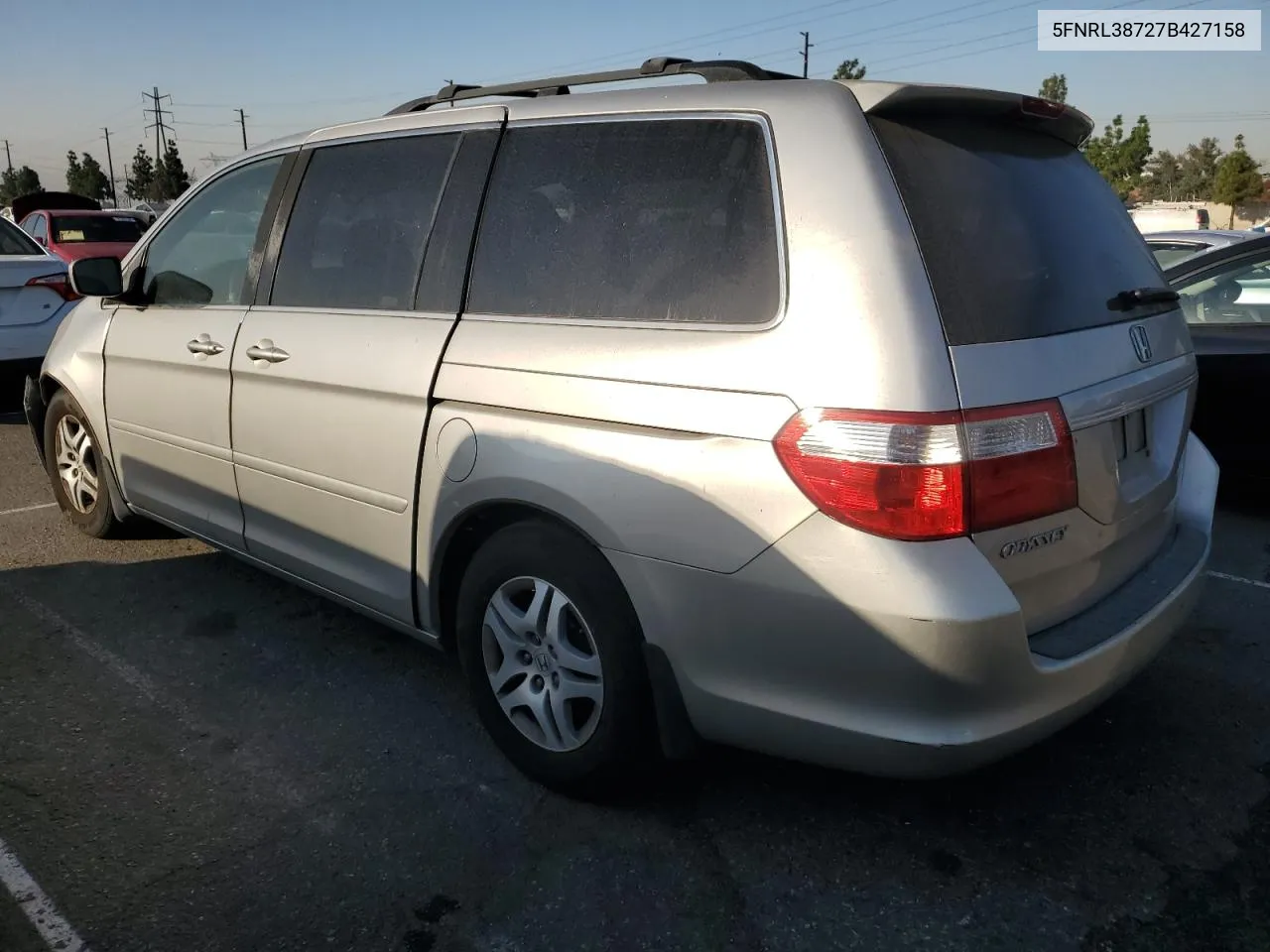 2007 Honda Odyssey Exl VIN: 5FNRL38727B427158 Lot: 74235934