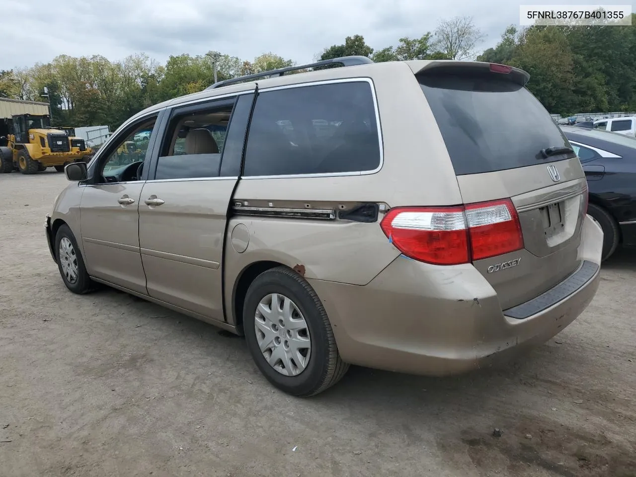 2007 Honda Odyssey Exl VIN: 5FNRL38767B401355 Lot: 74283464