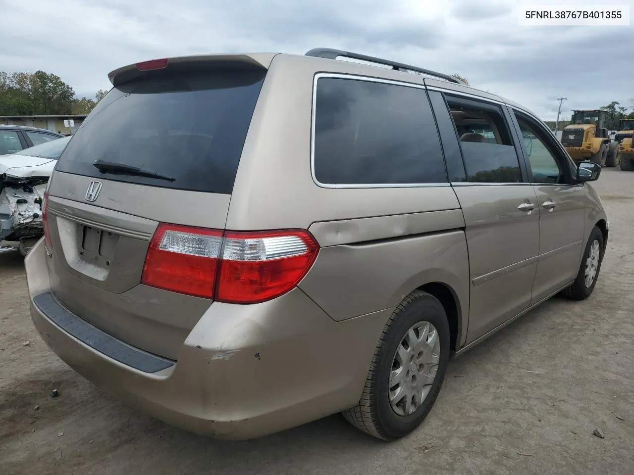 5FNRL38767B401355 2007 Honda Odyssey Exl