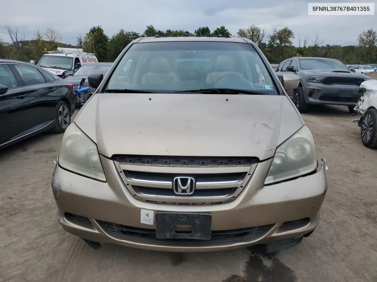 5FNRL38767B401355 2007 Honda Odyssey Exl