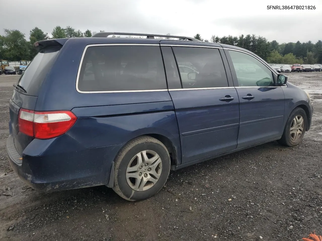 2007 Honda Odyssey Exl VIN: 5FNRL38647B021826 Lot: 74489114