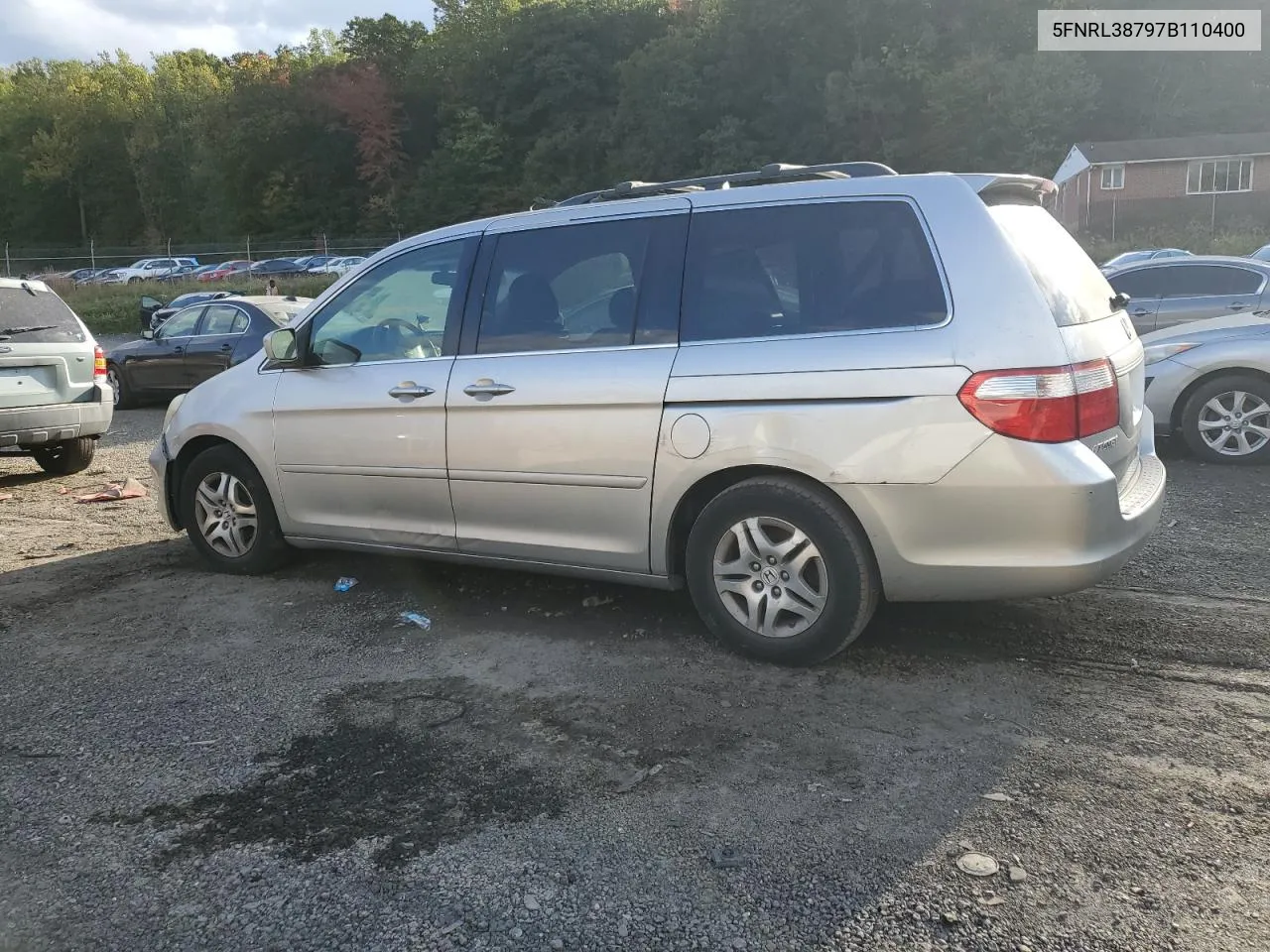 2007 Honda Odyssey Exl VIN: 5FNRL38797B110400 Lot: 74507494