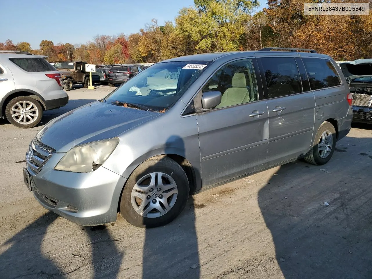 5FNRL38437B005549 2007 Honda Odyssey Ex