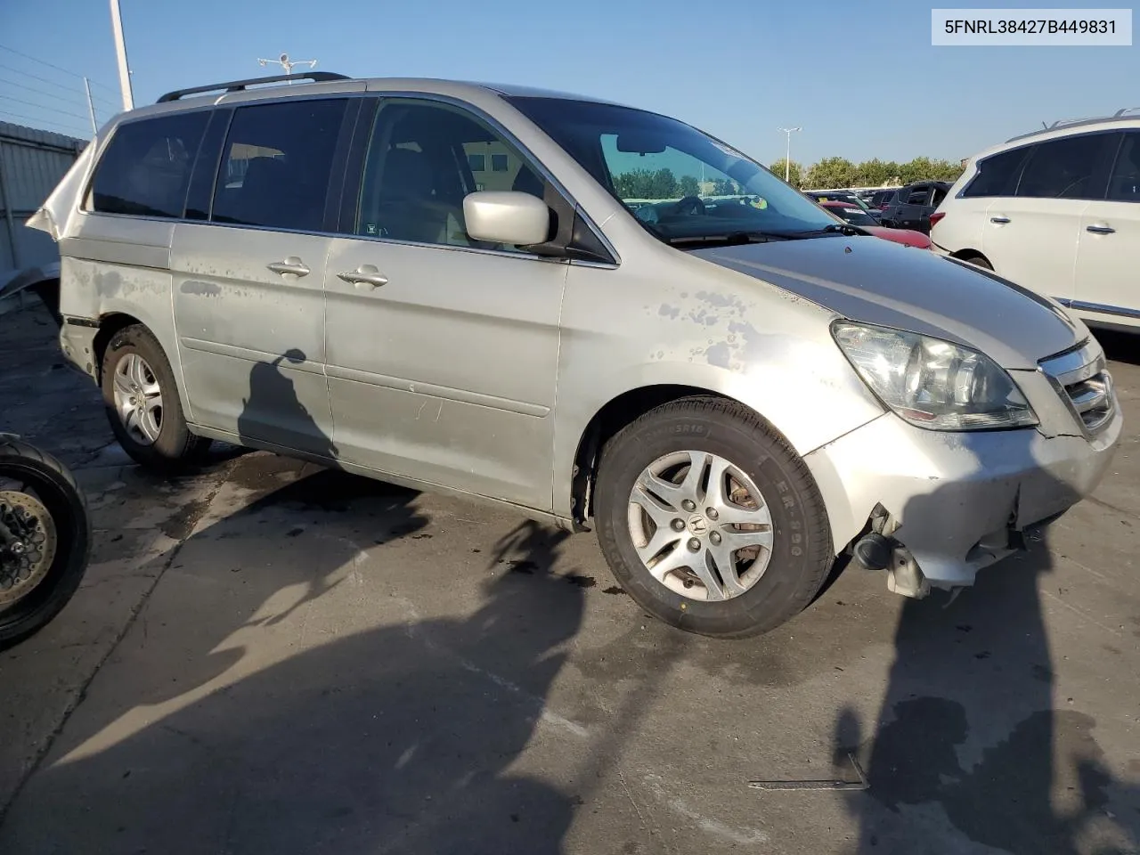 5FNRL38427B449831 2007 Honda Odyssey Ex