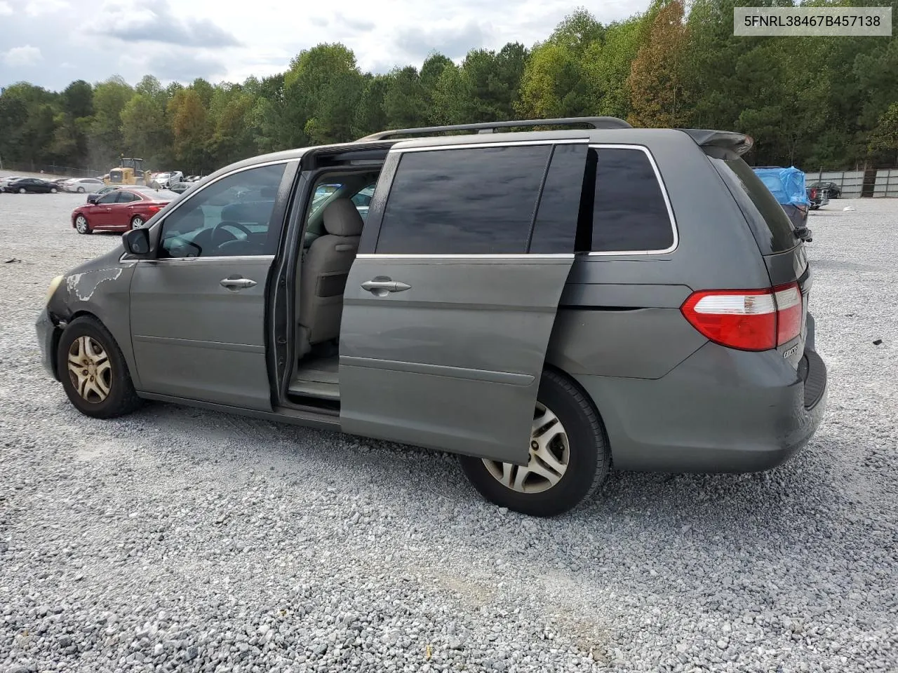 2007 Honda Odyssey Ex VIN: 5FNRL38467B457138 Lot: 74766734