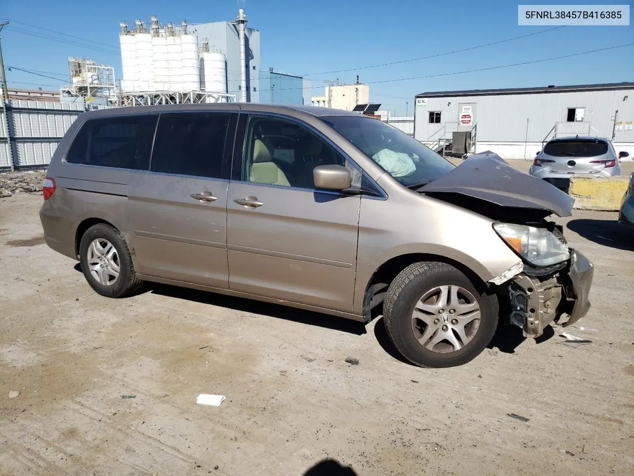 2007 Honda Odyssey Ex VIN: 5FNRL38457B416385 Lot: 74811954