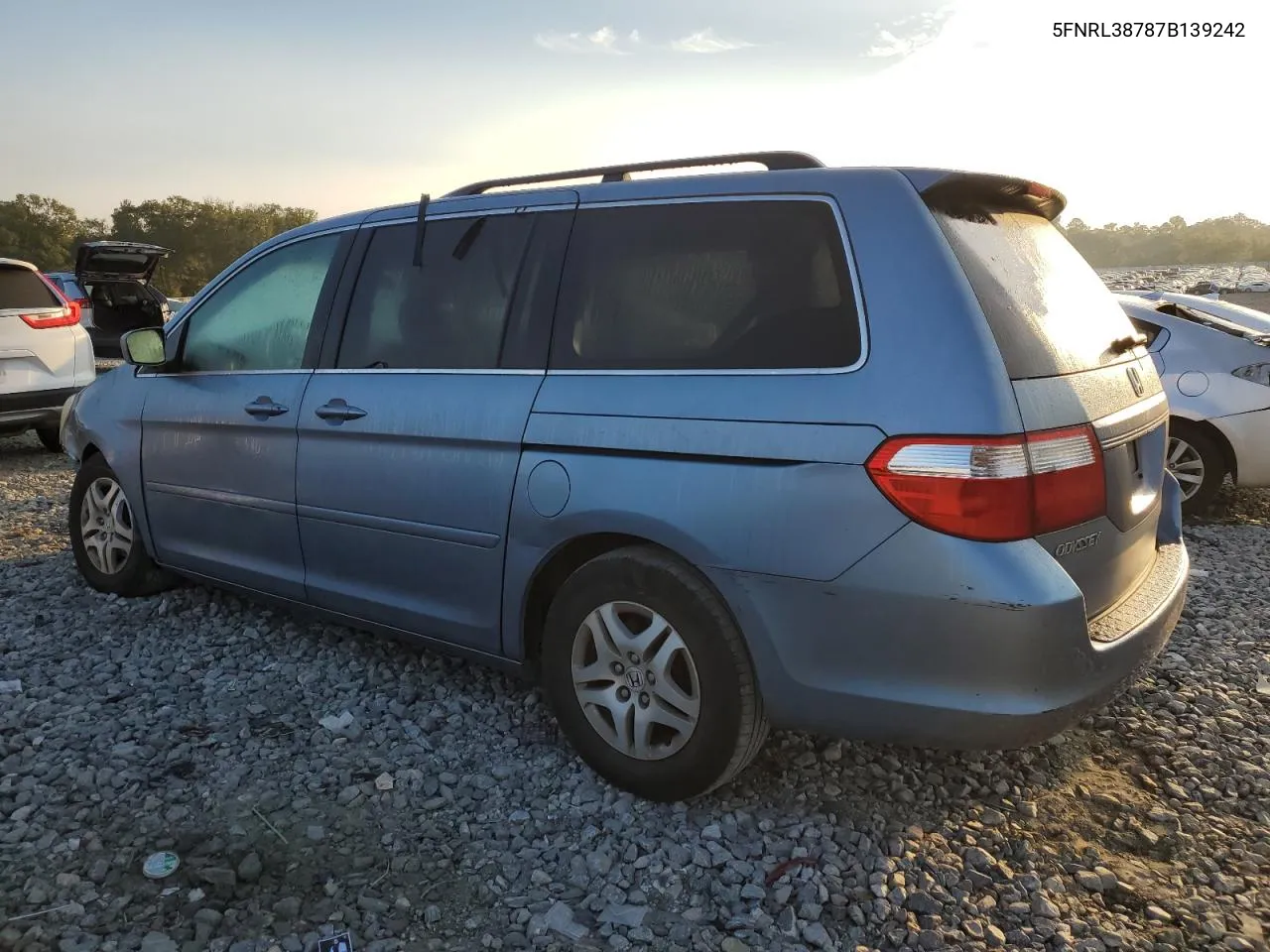 2007 Honda Odyssey Exl VIN: 5FNRL38787B139242 Lot: 74859144