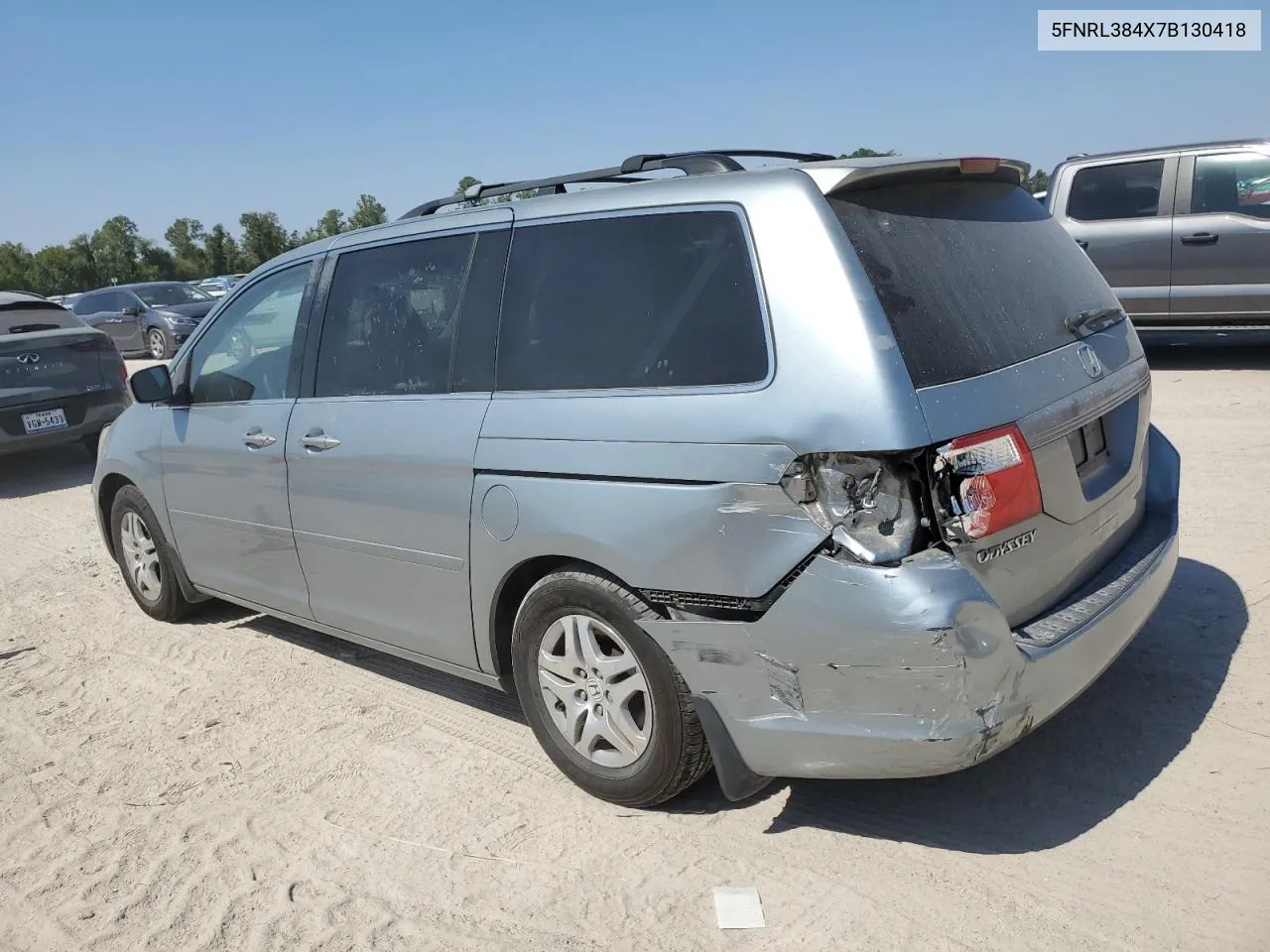 2007 Honda Odyssey Ex VIN: 5FNRL384X7B130418 Lot: 74915874