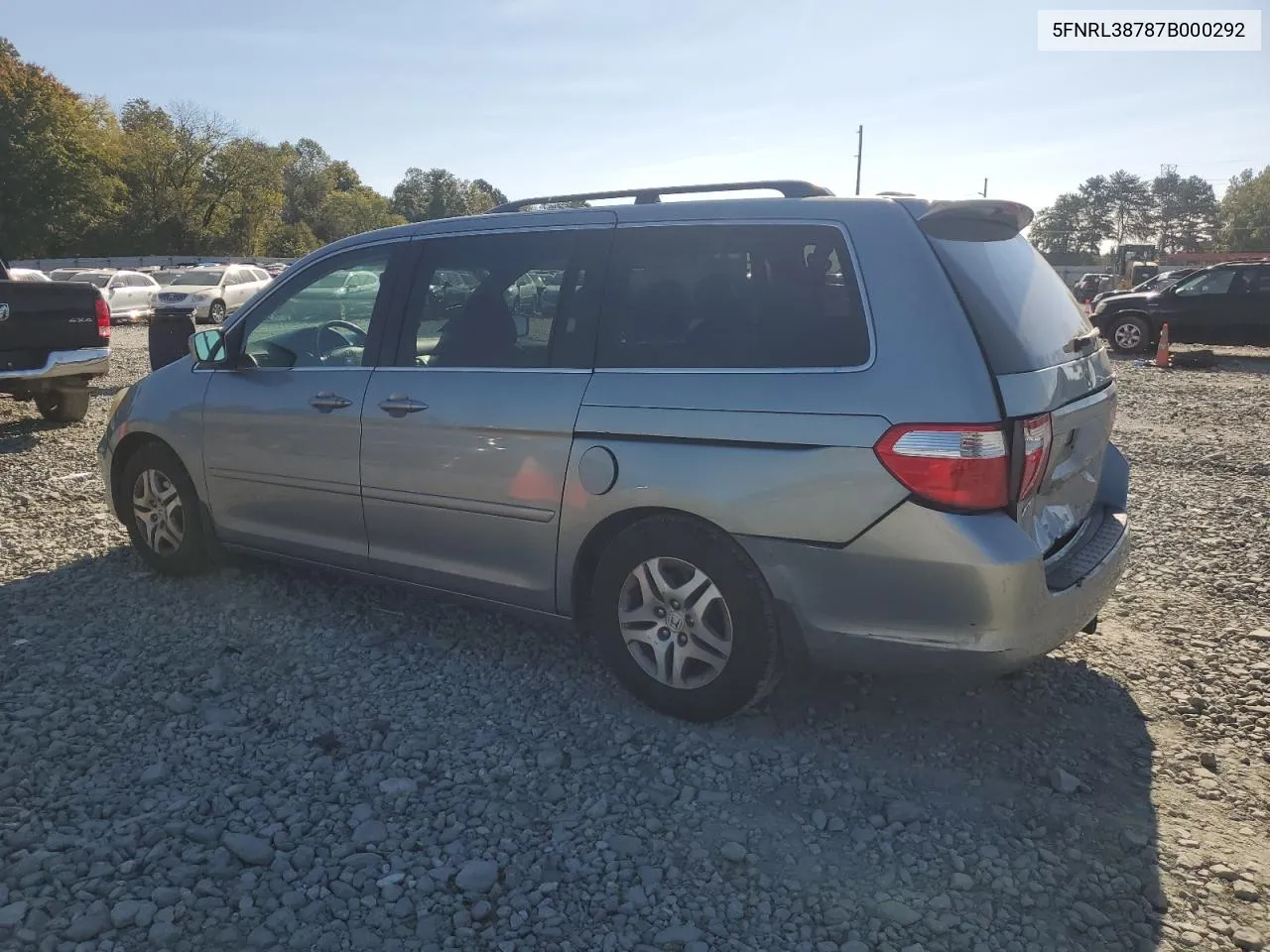 5FNRL38787B000292 2007 Honda Odyssey Exl