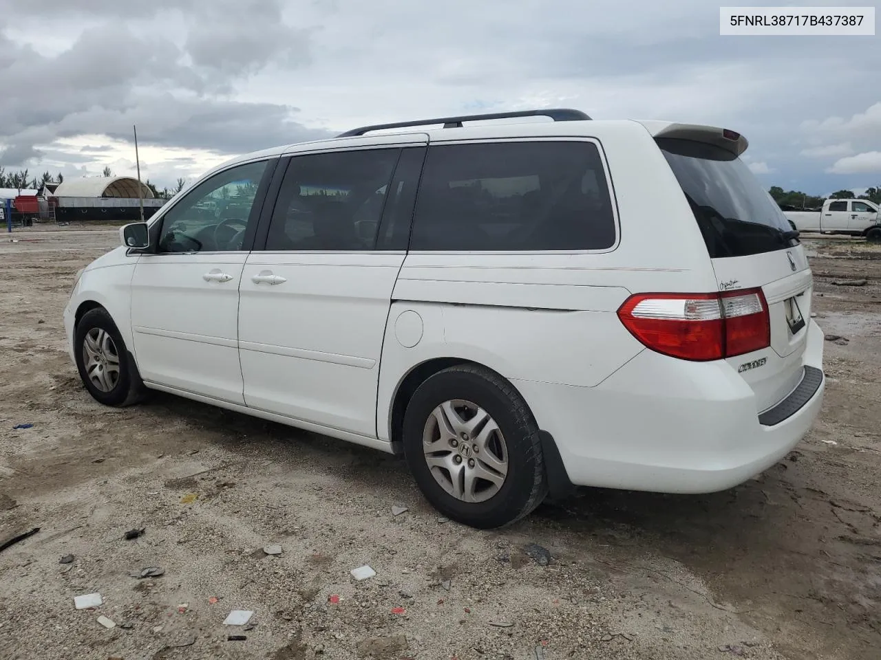 2007 Honda Odyssey Exl VIN: 5FNRL38717B437387 Lot: 75247284