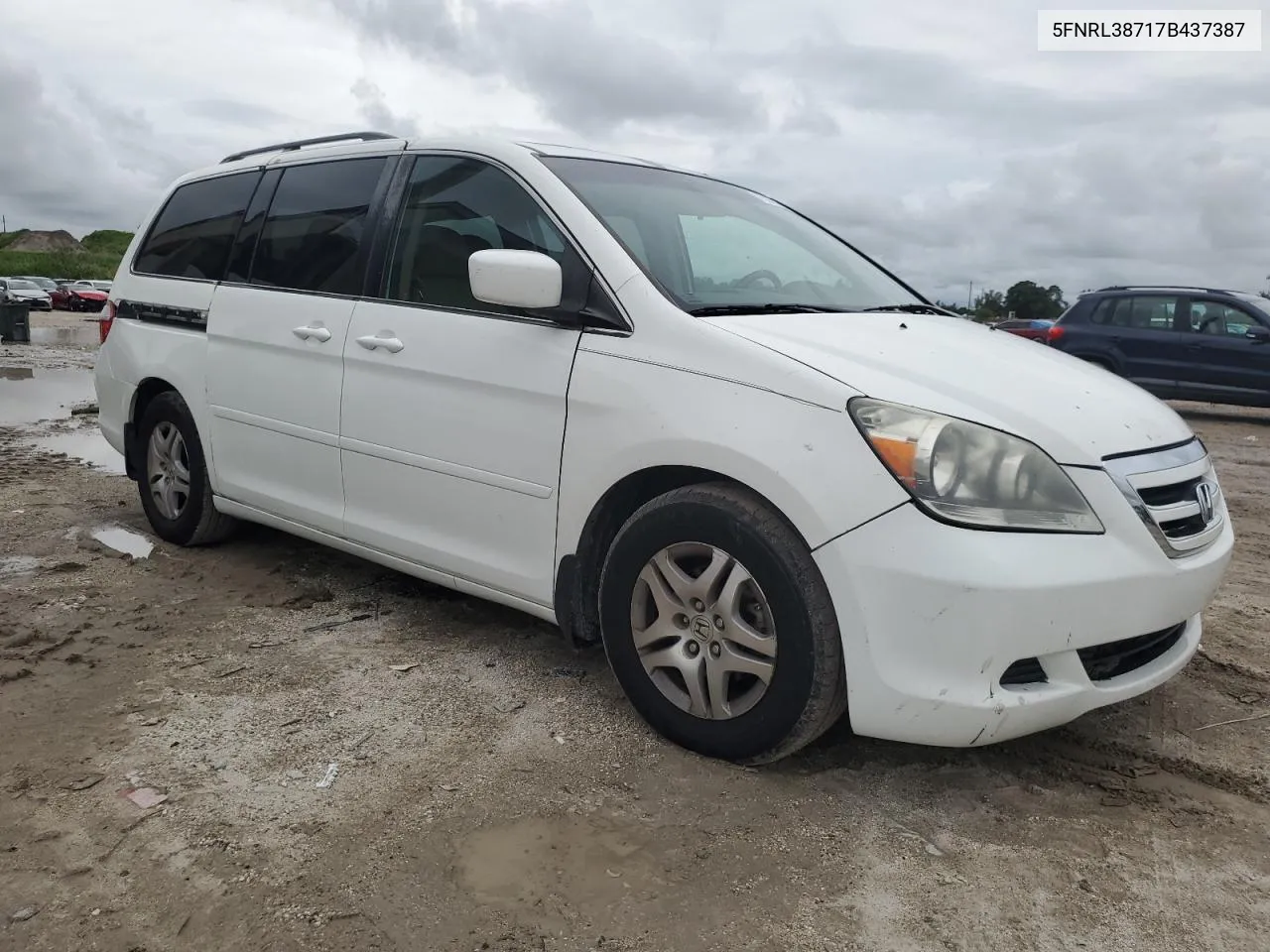 2007 Honda Odyssey Exl VIN: 5FNRL38717B437387 Lot: 75247284