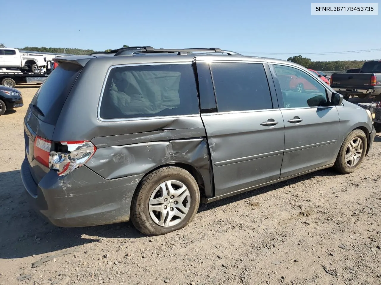 2007 Honda Odyssey Exl VIN: 5FNRL38717B453735 Lot: 75440364