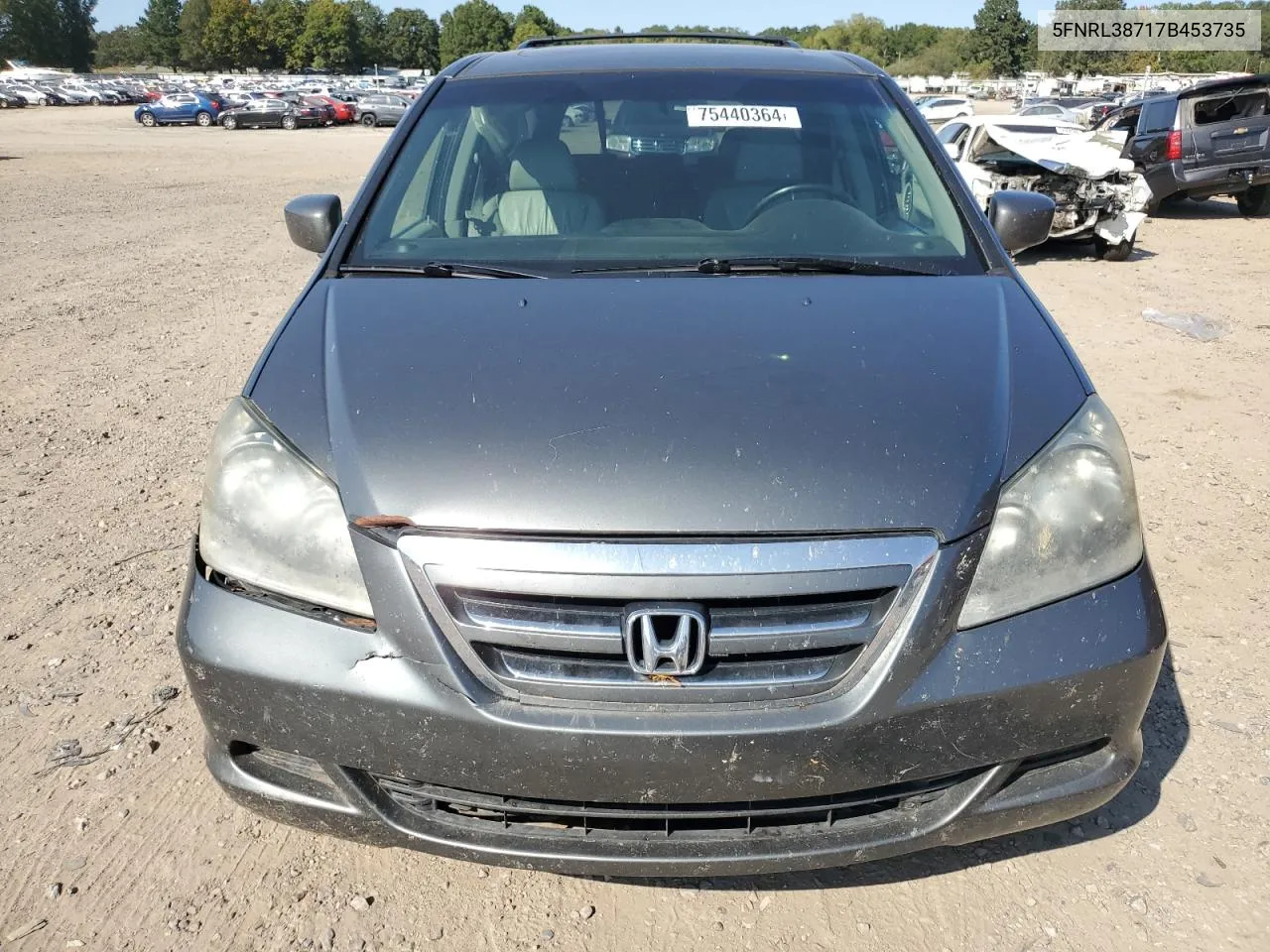 2007 Honda Odyssey Exl VIN: 5FNRL38717B453735 Lot: 75440364