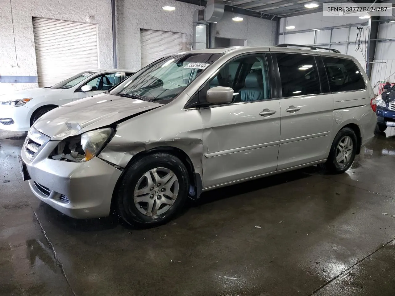 2007 Honda Odyssey Exl VIN: 5FNRL38777B424787 Lot: 75526874