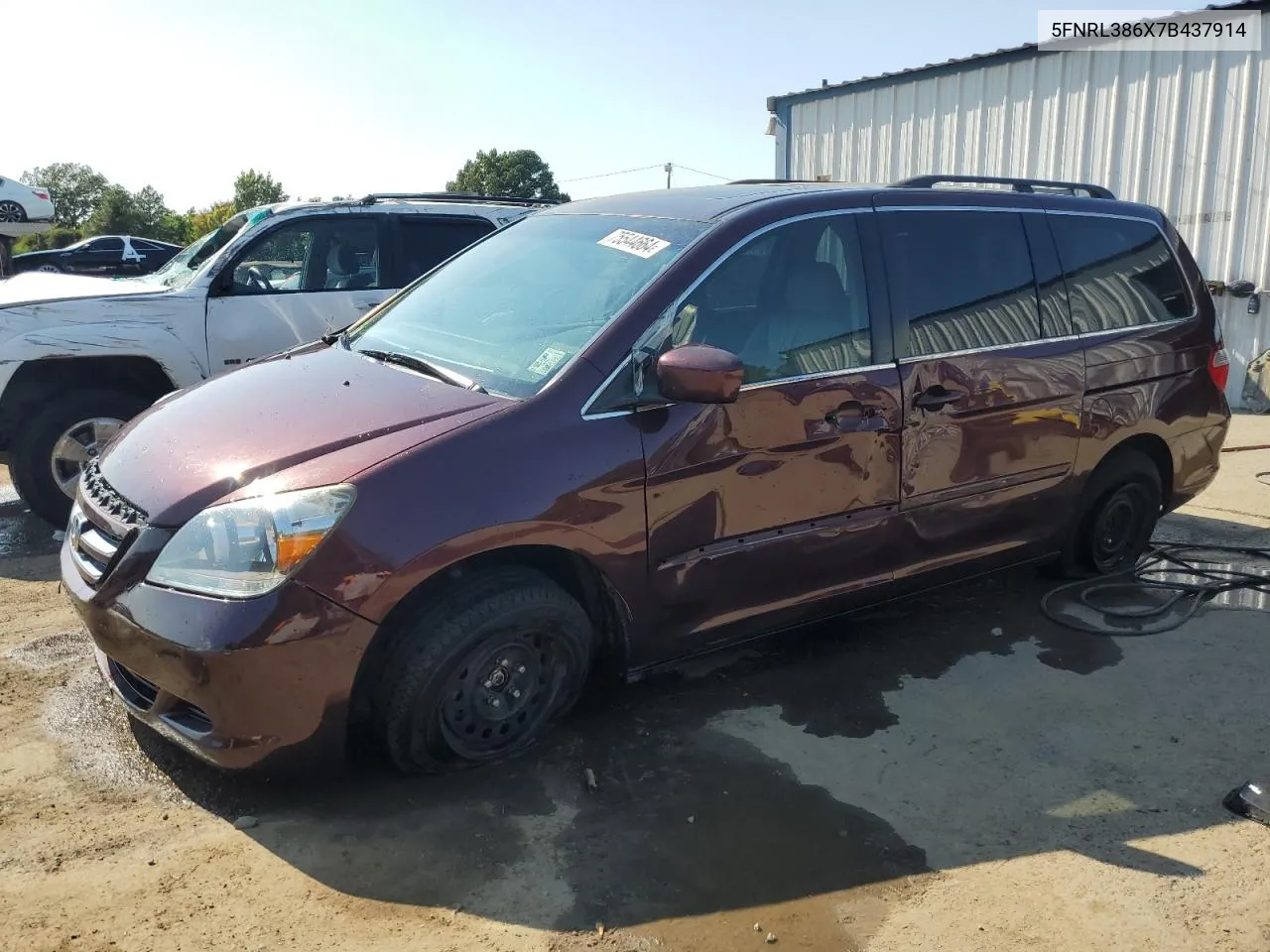 5FNRL386X7B437914 2007 Honda Odyssey Exl