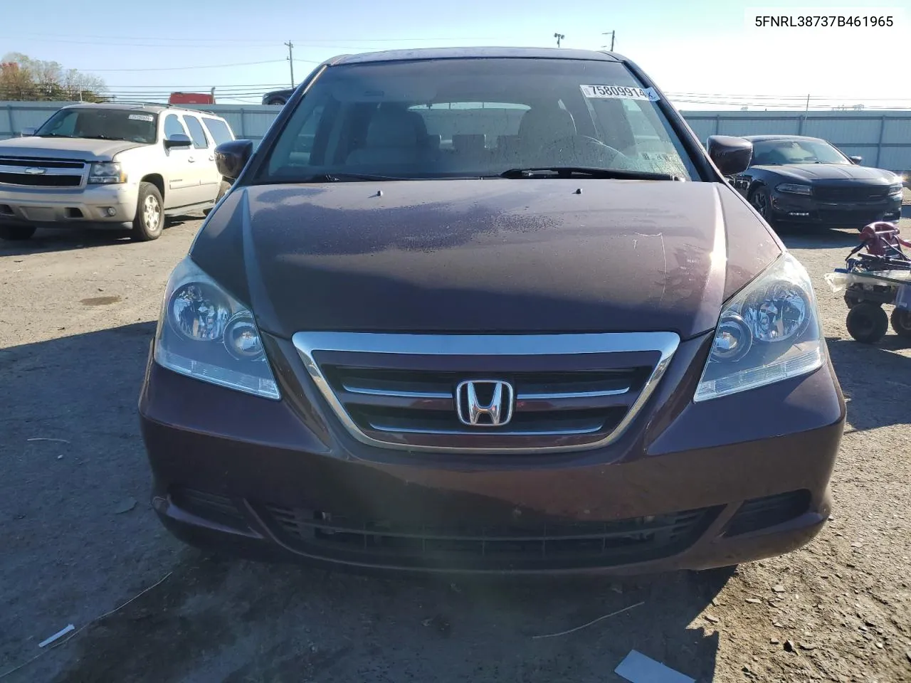 5FNRL38737B461965 2007 Honda Odyssey Exl