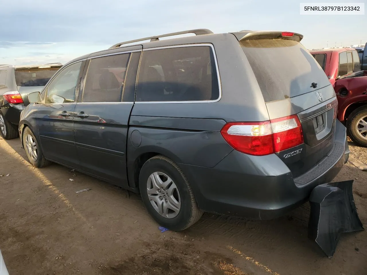 2007 Honda Odyssey Exl VIN: 5FNRL38797B123342 Lot: 75853074