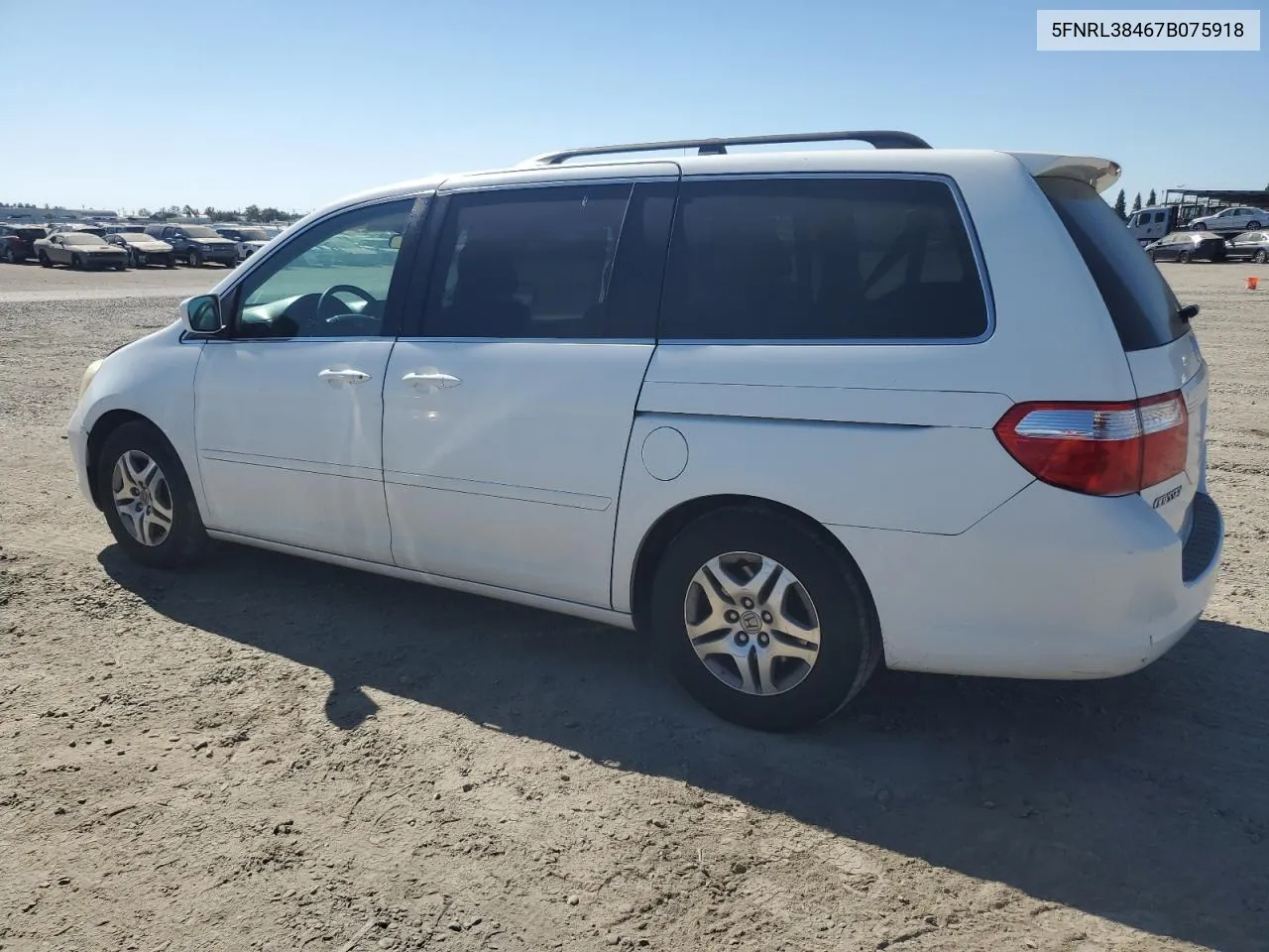 2007 Honda Odyssey Ex VIN: 5FNRL38467B075918 Lot: 76071004