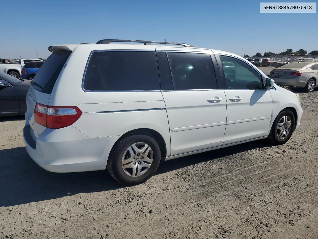 2007 Honda Odyssey Ex VIN: 5FNRL38467B075918 Lot: 76071004