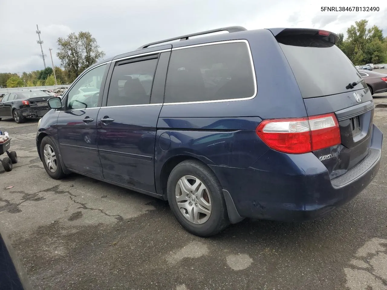 2007 Honda Odyssey Ex VIN: 5FNRL38467B132490 Lot: 76084834