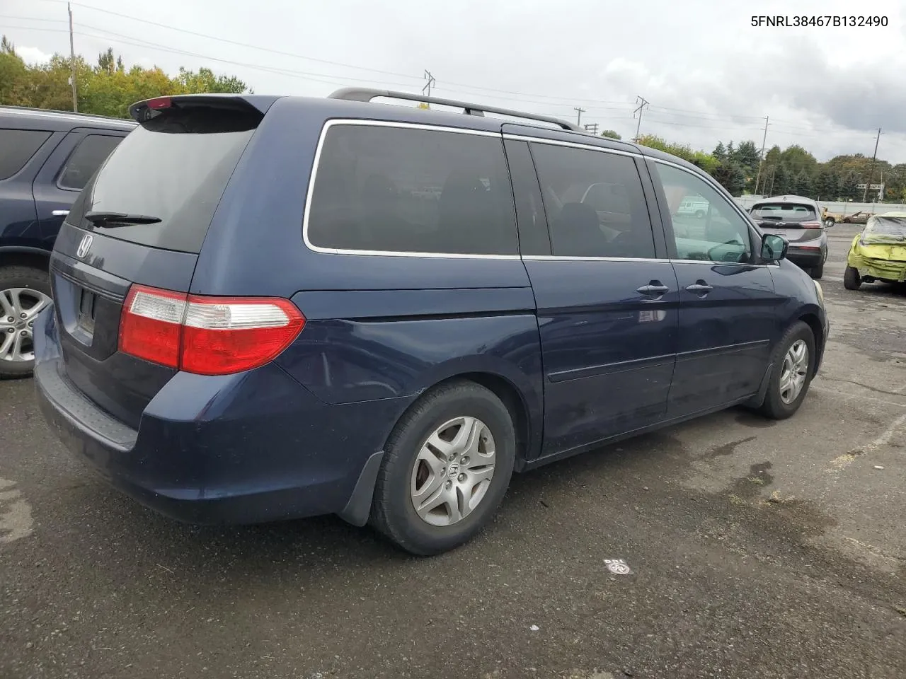 2007 Honda Odyssey Ex VIN: 5FNRL38467B132490 Lot: 76084834