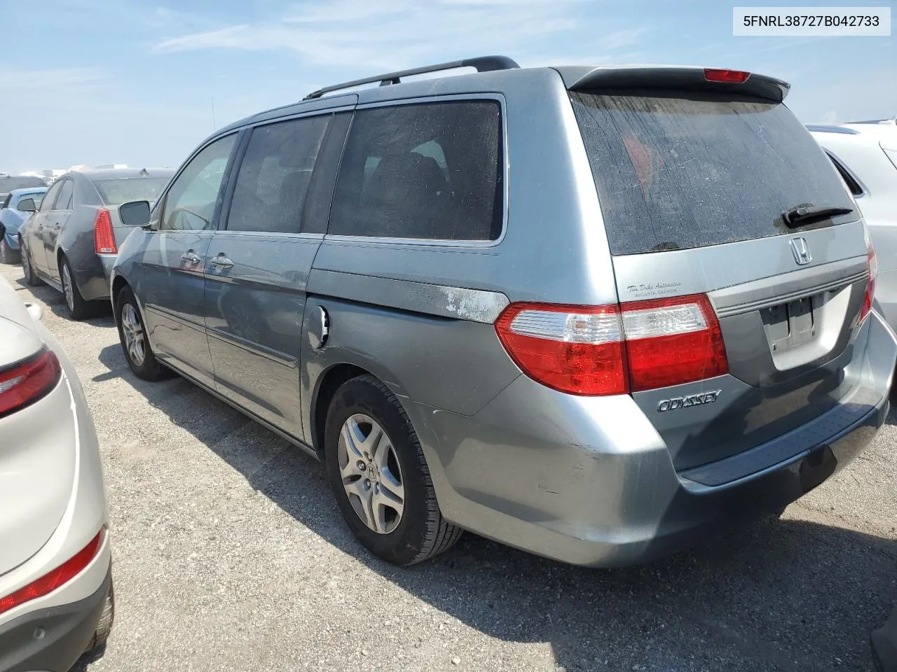 2007 Honda Odyssey Exl VIN: 5FNRL38727B042733 Lot: 76202424