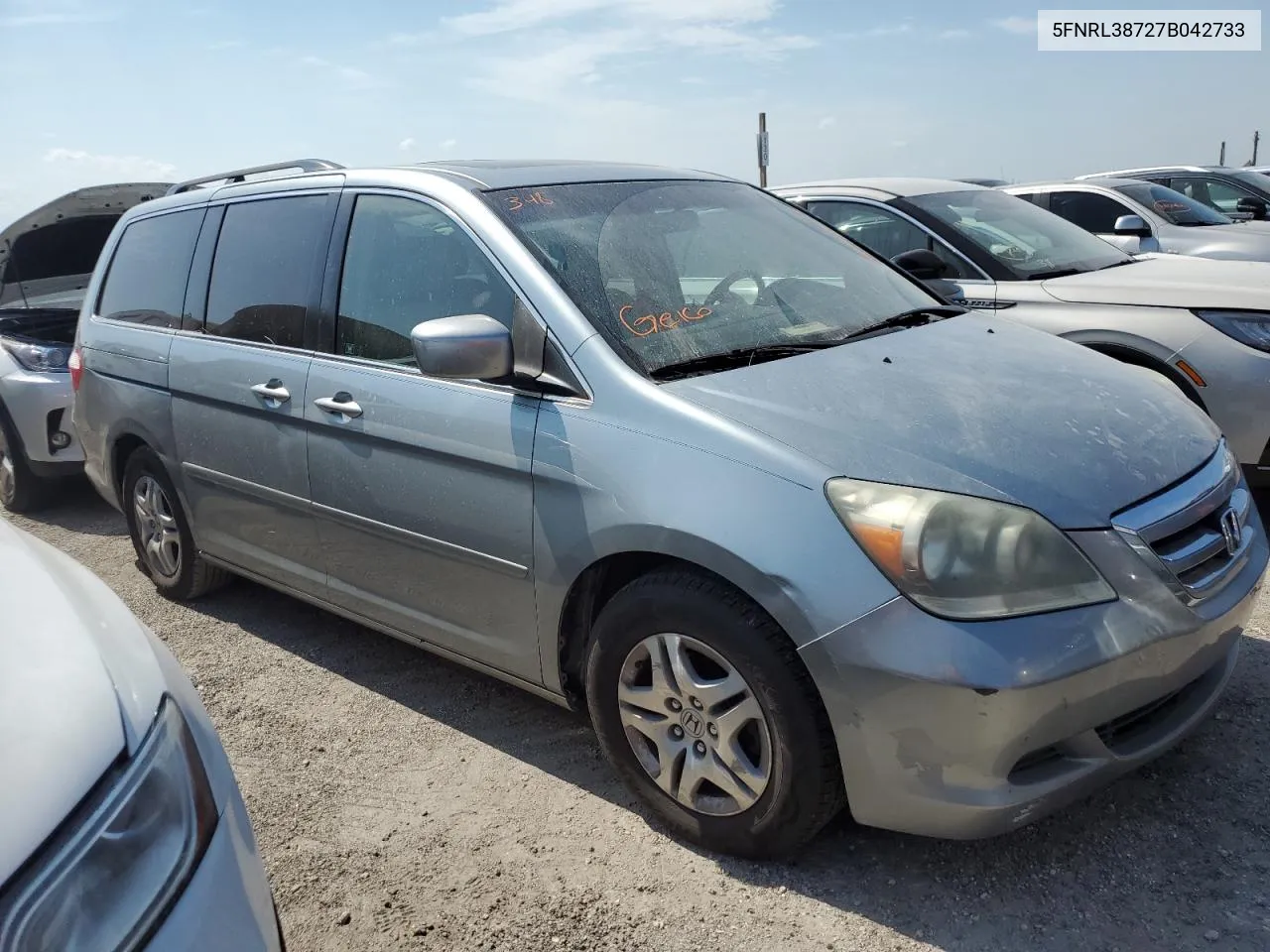 5FNRL38727B042733 2007 Honda Odyssey Exl