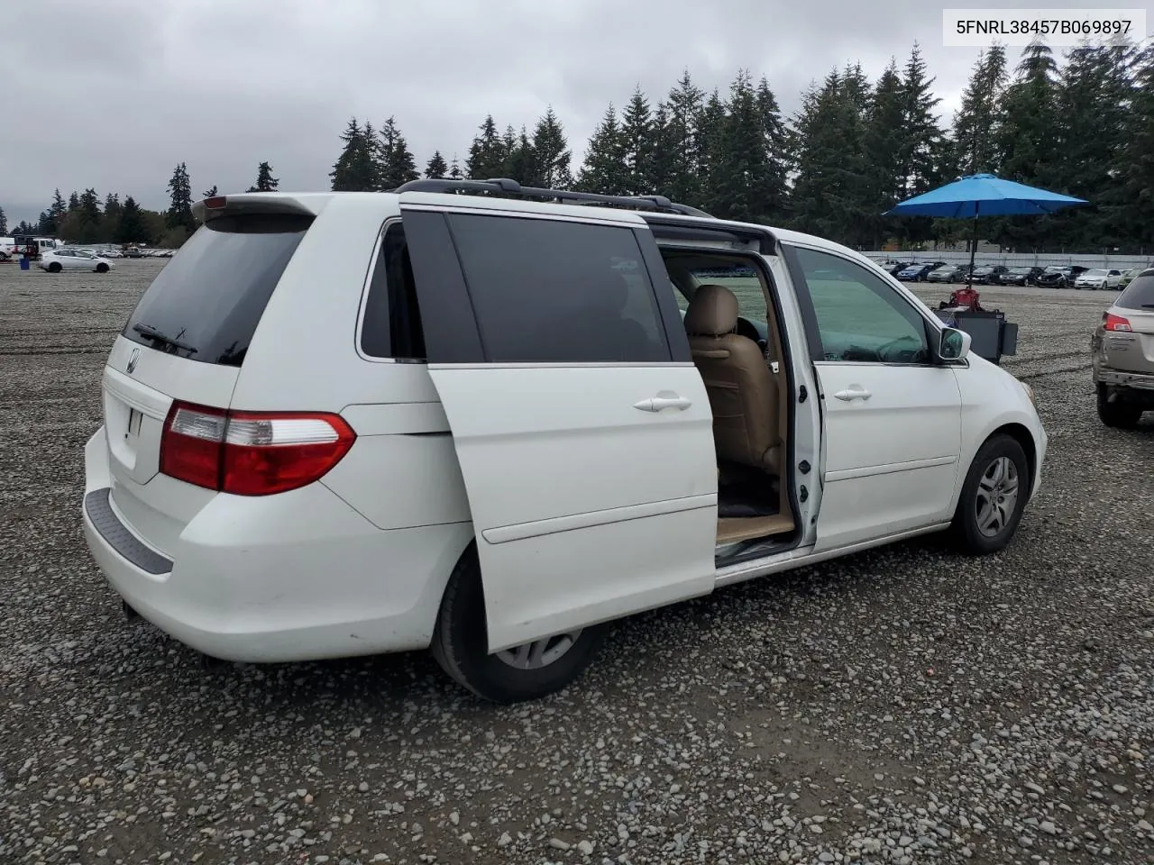 2007 Honda Odyssey Ex VIN: 5FNRL38457B069897 Lot: 76369134