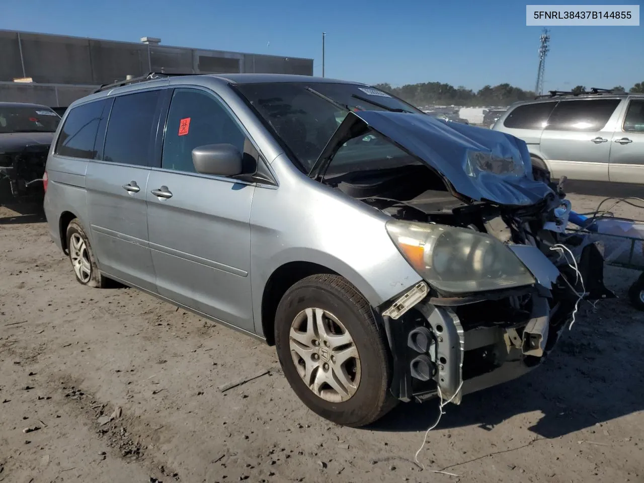 2007 Honda Odyssey Ex VIN: 5FNRL38437B144855 Lot: 76383834