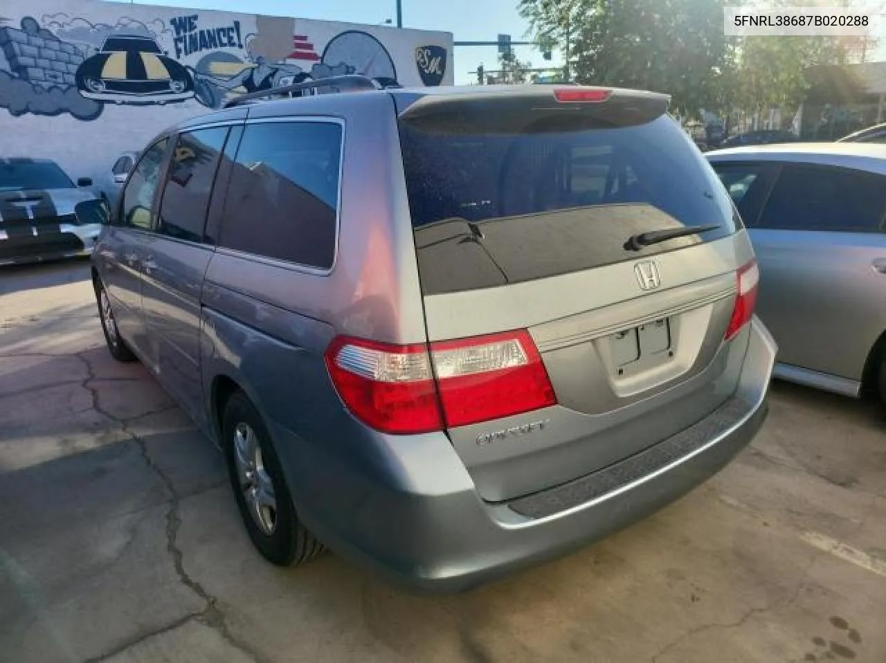 2007 Honda Odyssey Exl VIN: 5FNRL38687B020288 Lot: 76418954