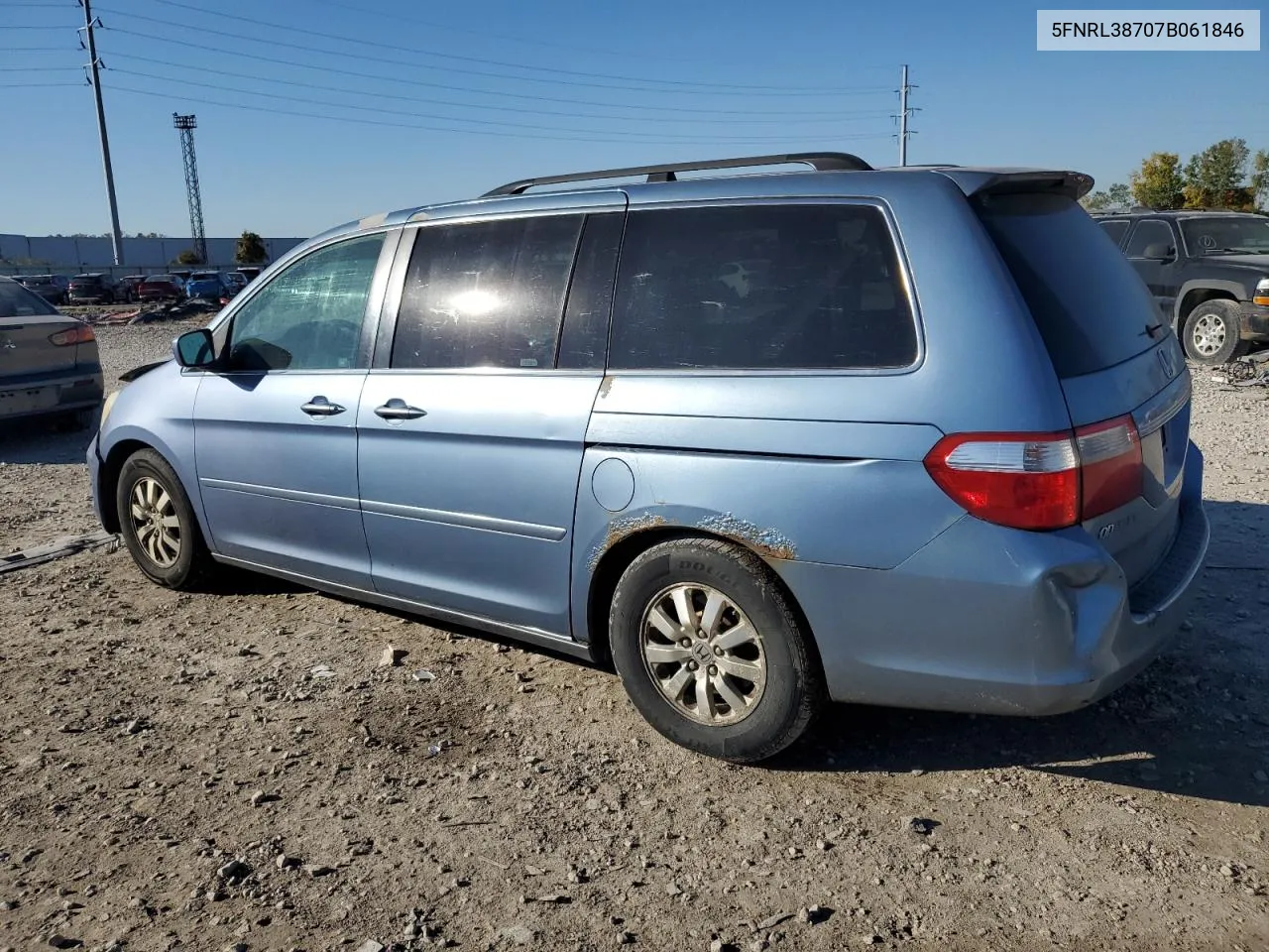 5FNRL38707B061846 2007 Honda Odyssey Exl