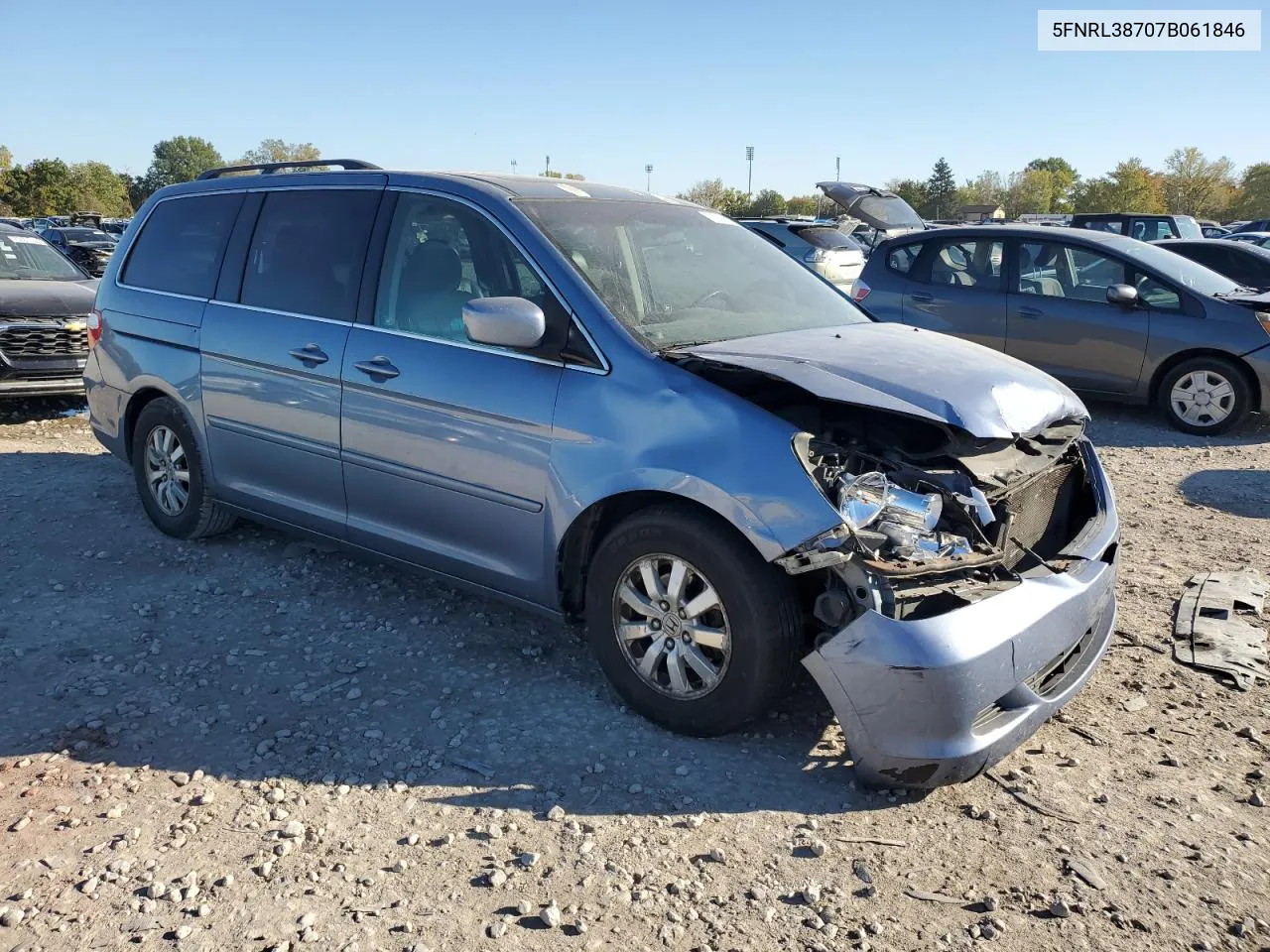 5FNRL38707B061846 2007 Honda Odyssey Exl