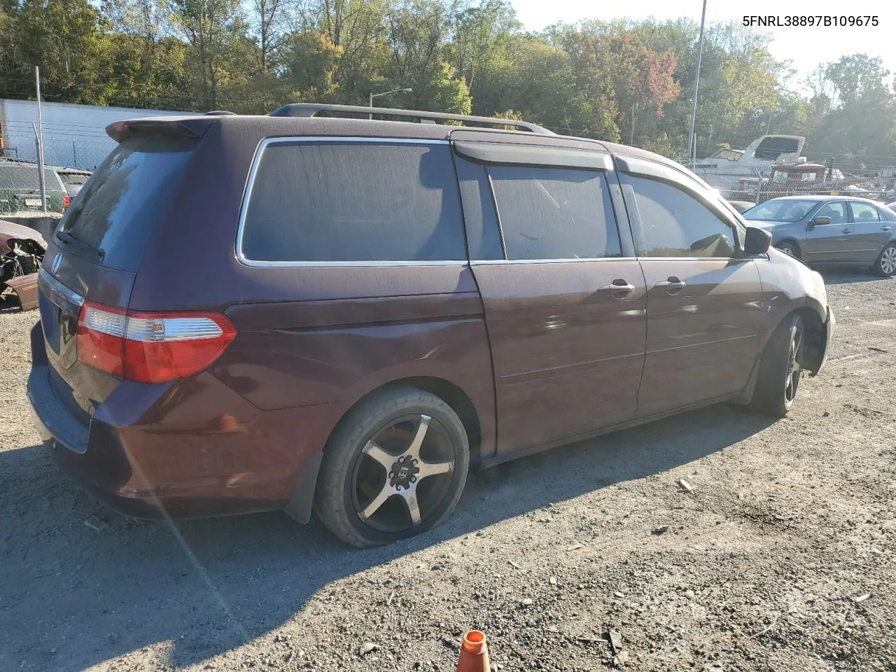 2007 Honda Odyssey Touring VIN: 5FNRL38897B109675 Lot: 76694514