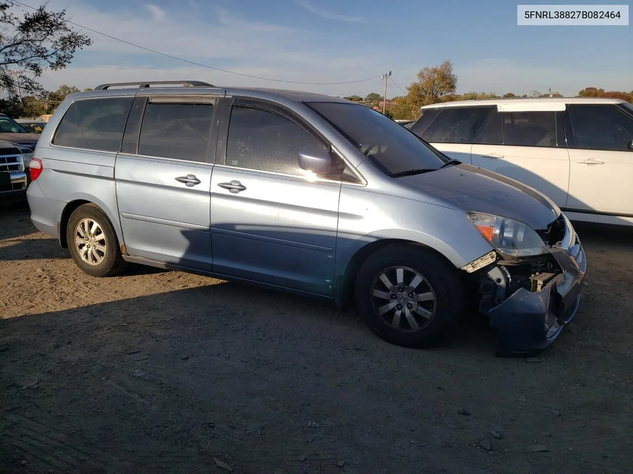 2007 Honda Odyssey Touring VIN: 5FNRL38827B082464 Lot: 76707544