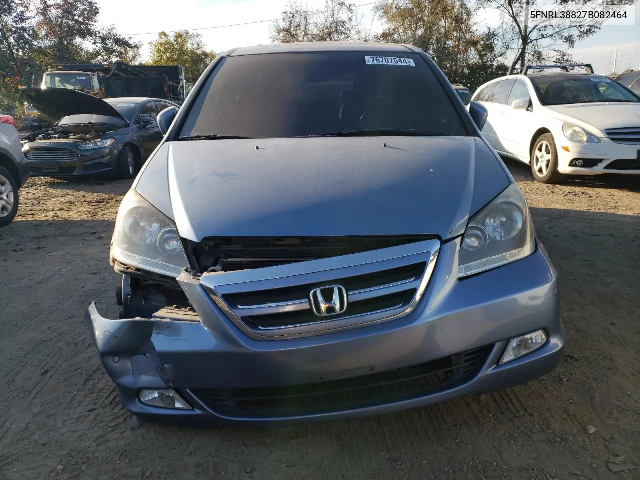 2007 Honda Odyssey Touring VIN: 5FNRL38827B082464 Lot: 76707544