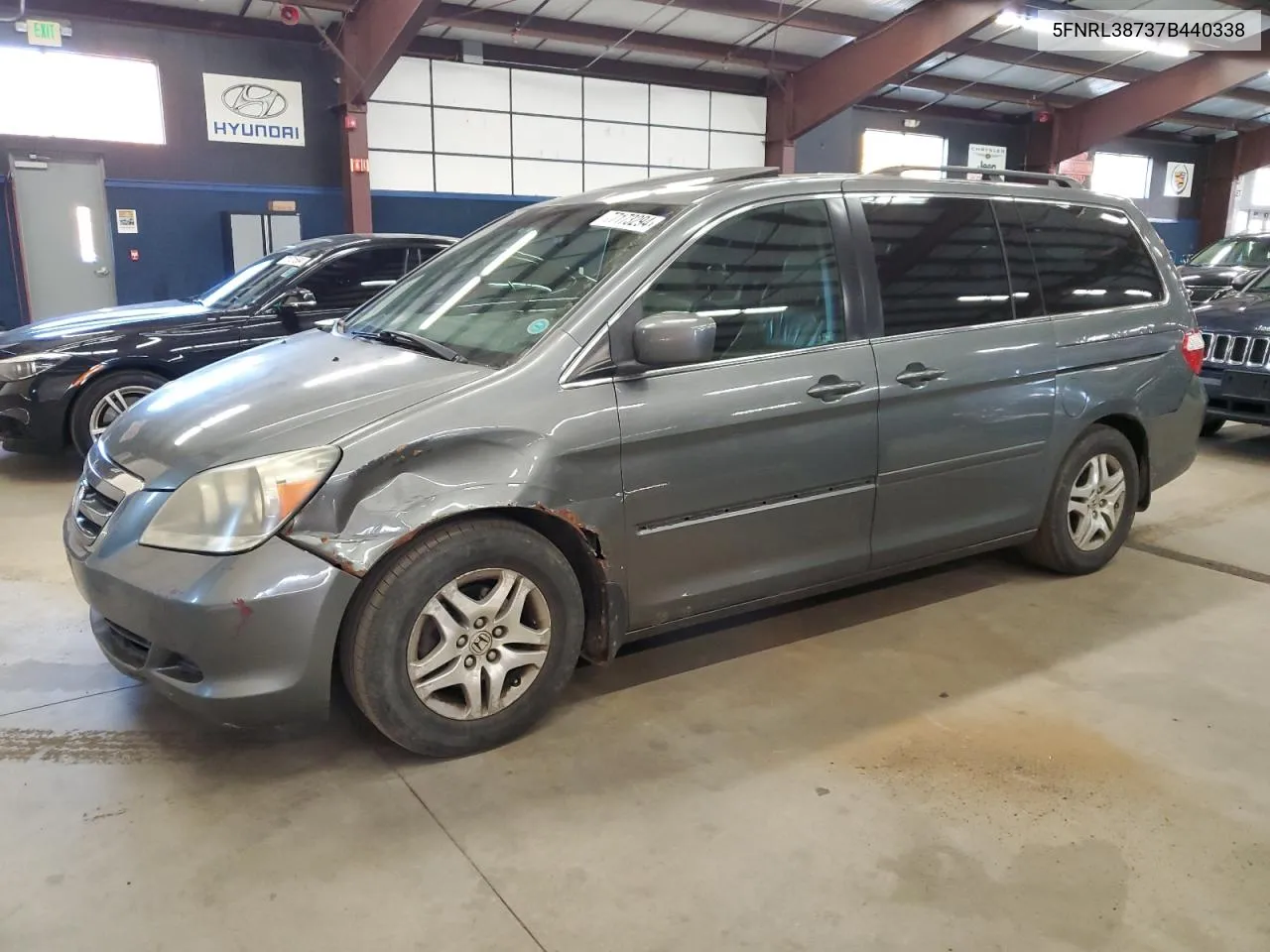 2007 Honda Odyssey Exl VIN: 5FNRL38737B440338 Lot: 77173294