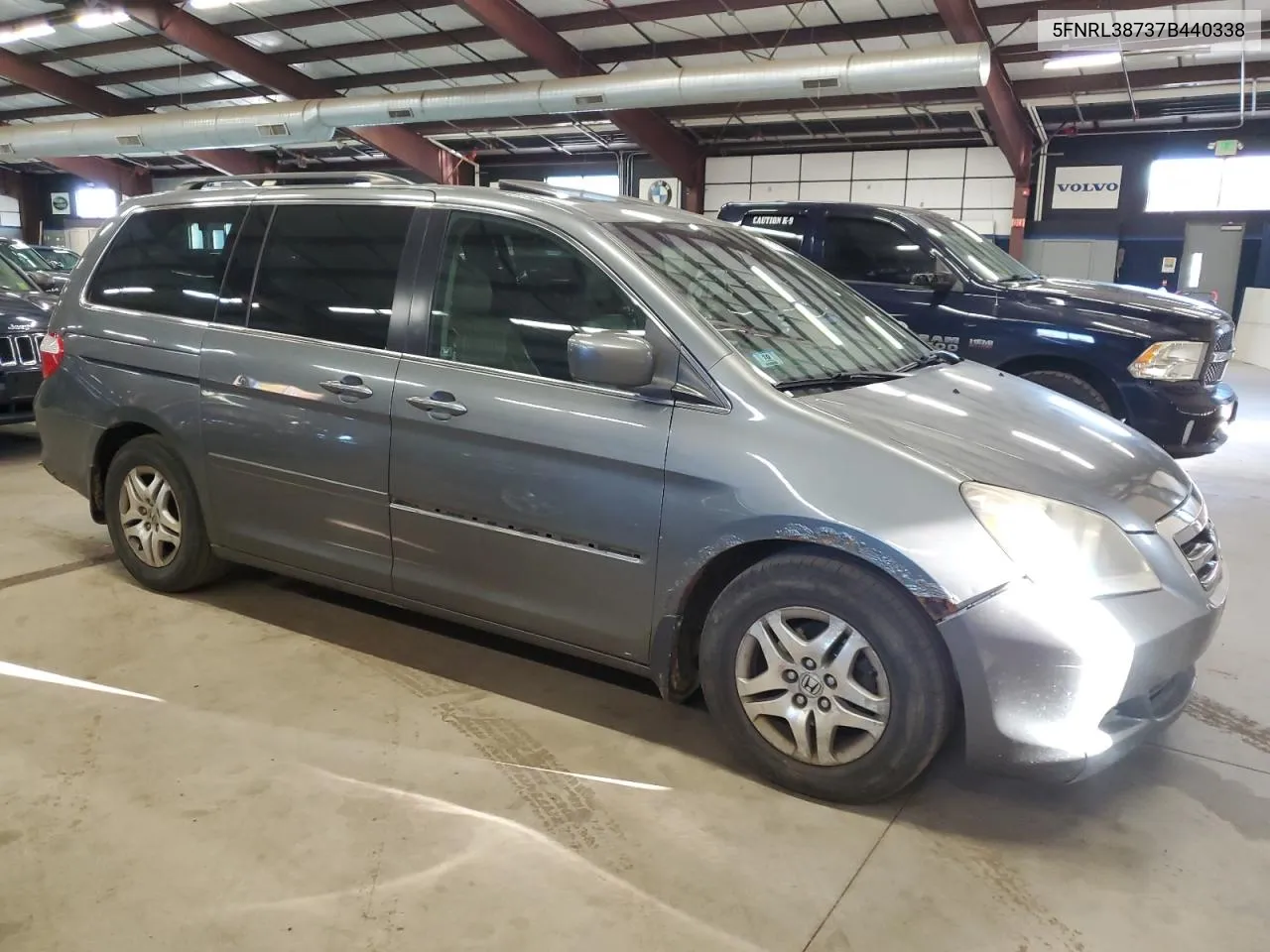 2007 Honda Odyssey Exl VIN: 5FNRL38737B440338 Lot: 77173294