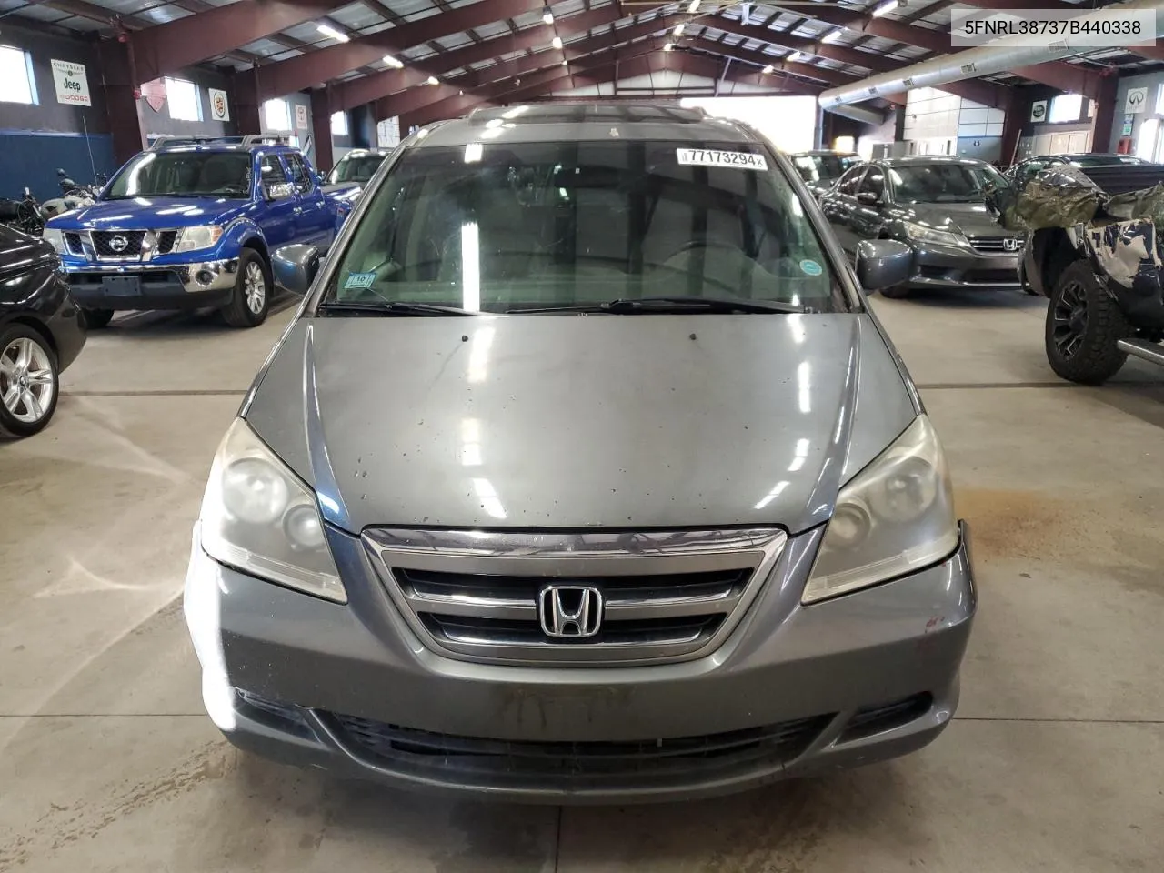 2007 Honda Odyssey Exl VIN: 5FNRL38737B440338 Lot: 77173294