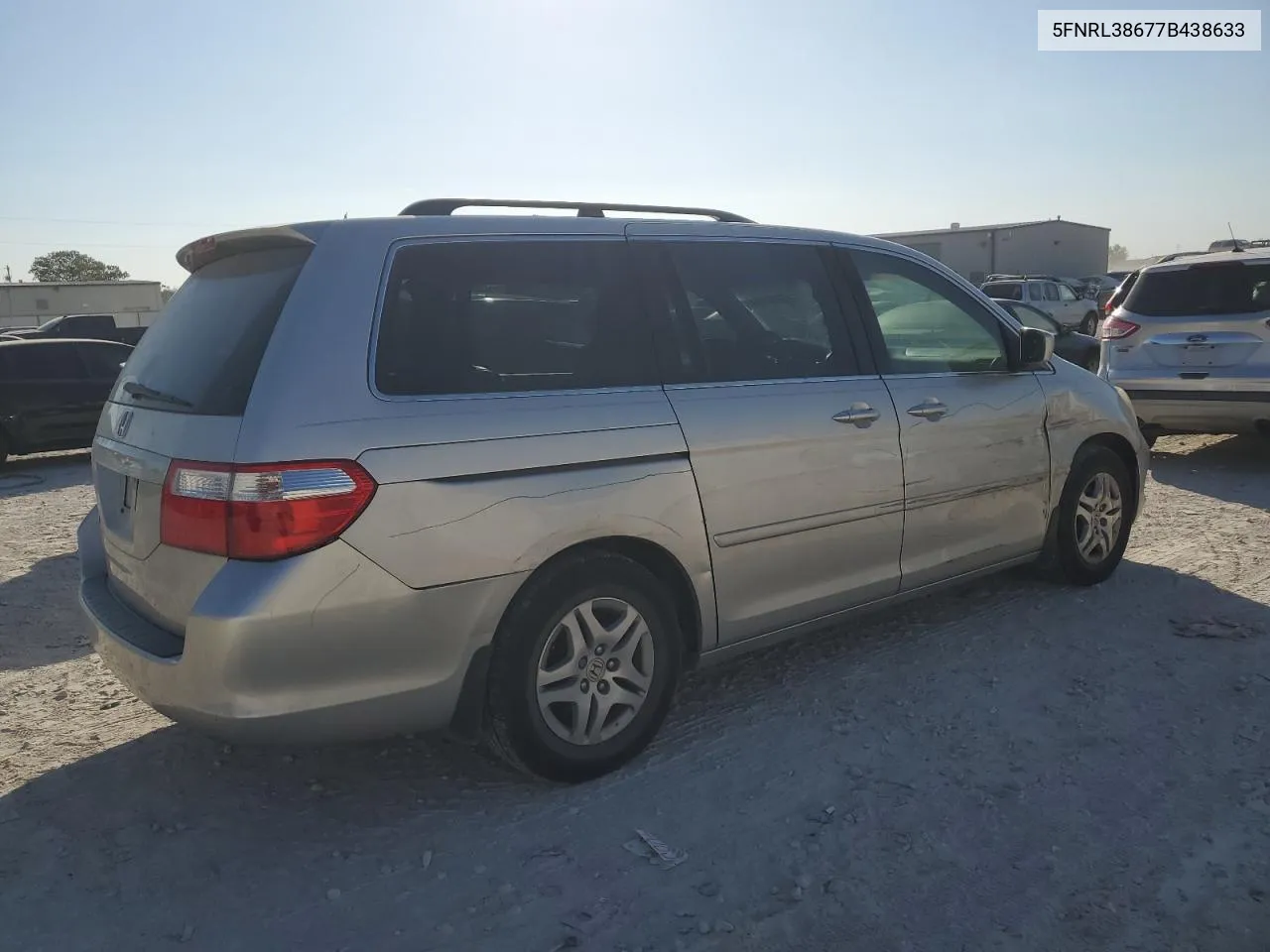 2007 Honda Odyssey Exl VIN: 5FNRL38677B438633 Lot: 77767794