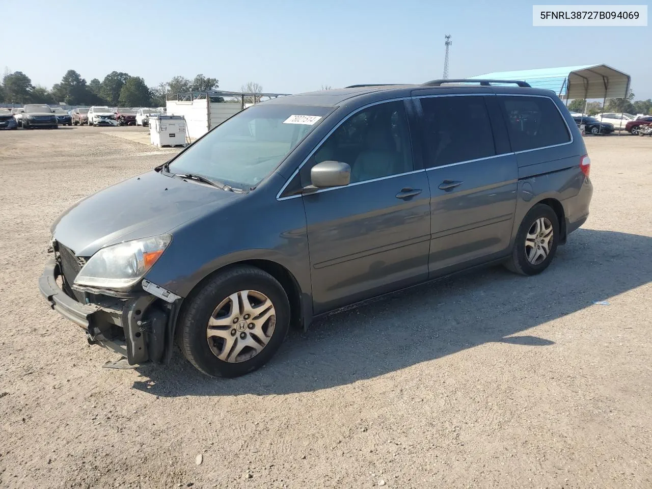 5FNRL38727B094069 2007 Honda Odyssey Exl