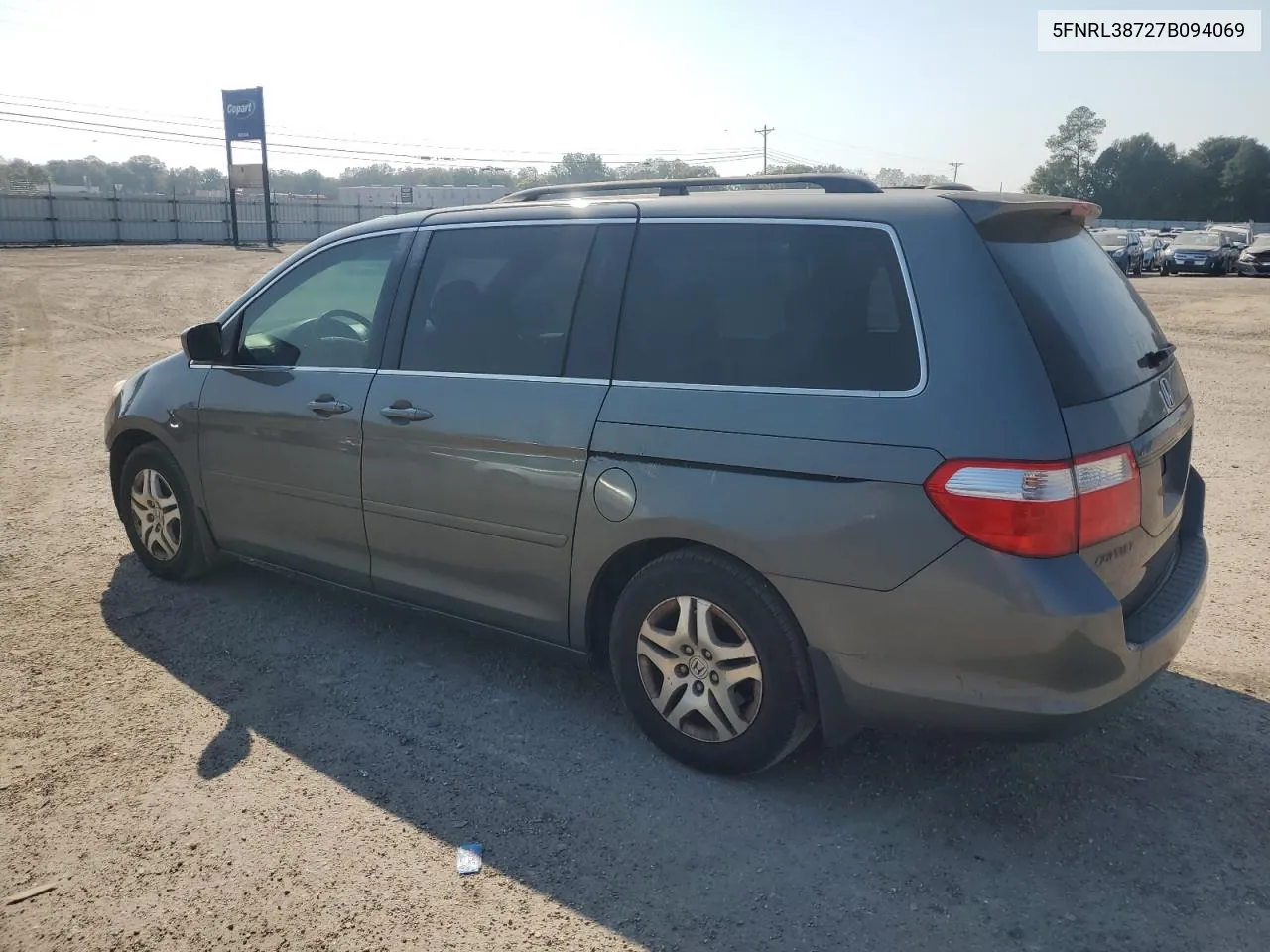 2007 Honda Odyssey Exl VIN: 5FNRL38727B094069 Lot: 78021514