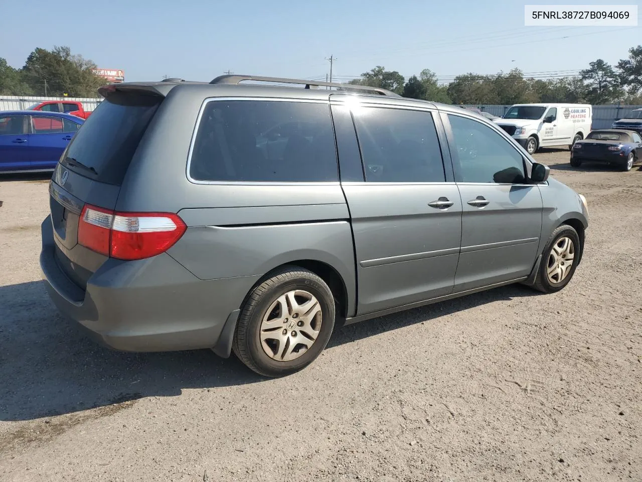 5FNRL38727B094069 2007 Honda Odyssey Exl