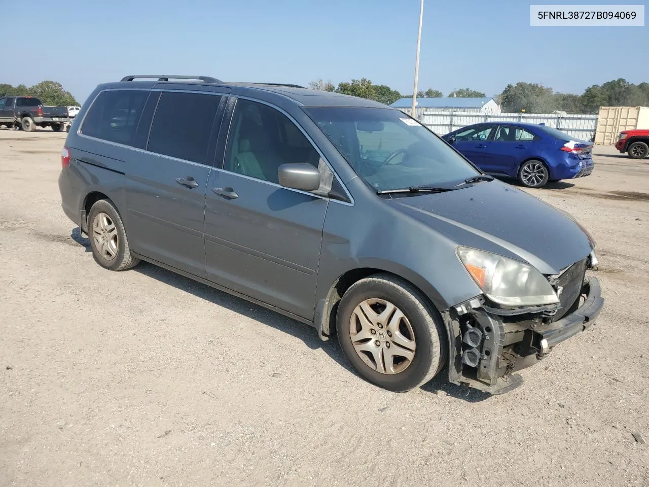 2007 Honda Odyssey Exl VIN: 5FNRL38727B094069 Lot: 78021514