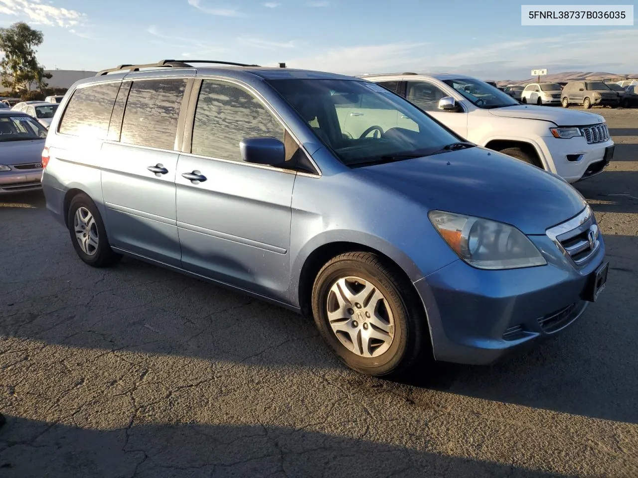 2007 Honda Odyssey Exl VIN: 5FNRL38737B036035 Lot: 78323784