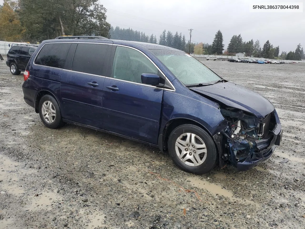 2007 Honda Odyssey Exl VIN: 5FNRL38637B044398 Lot: 78713814