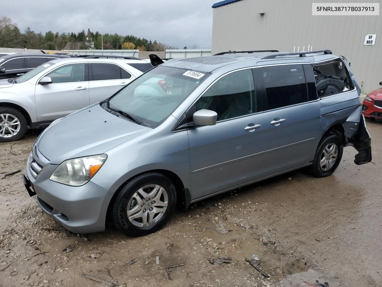 2007 Honda Odyssey Exl VIN: 5FNRL38717B037913 Lot: 78786694