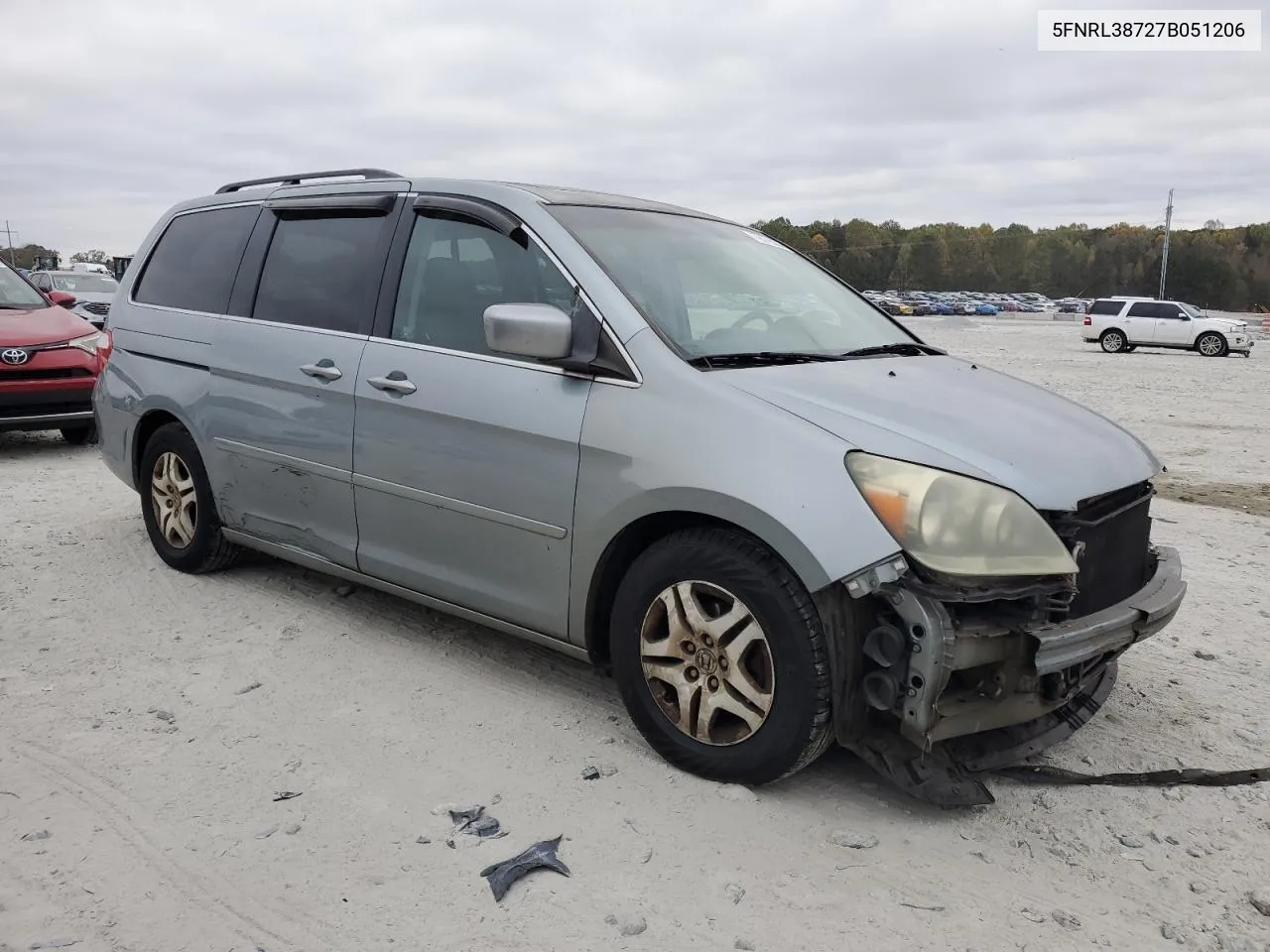 2007 Honda Odyssey Exl VIN: 5FNRL38727B051206 Lot: 79078004