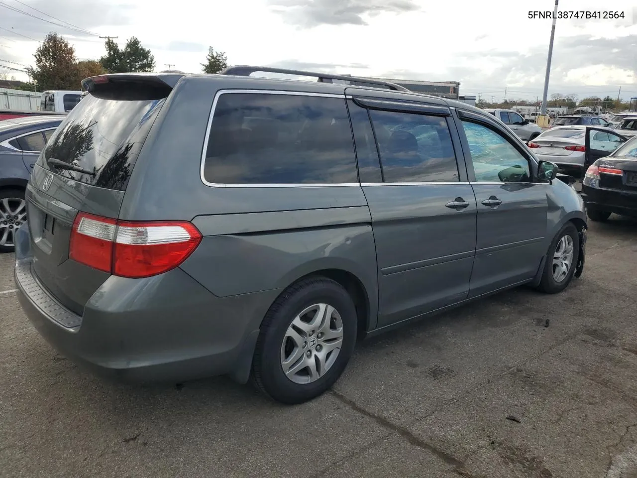 2007 Honda Odyssey Exl VIN: 5FNRL38747B412564 Lot: 79250584