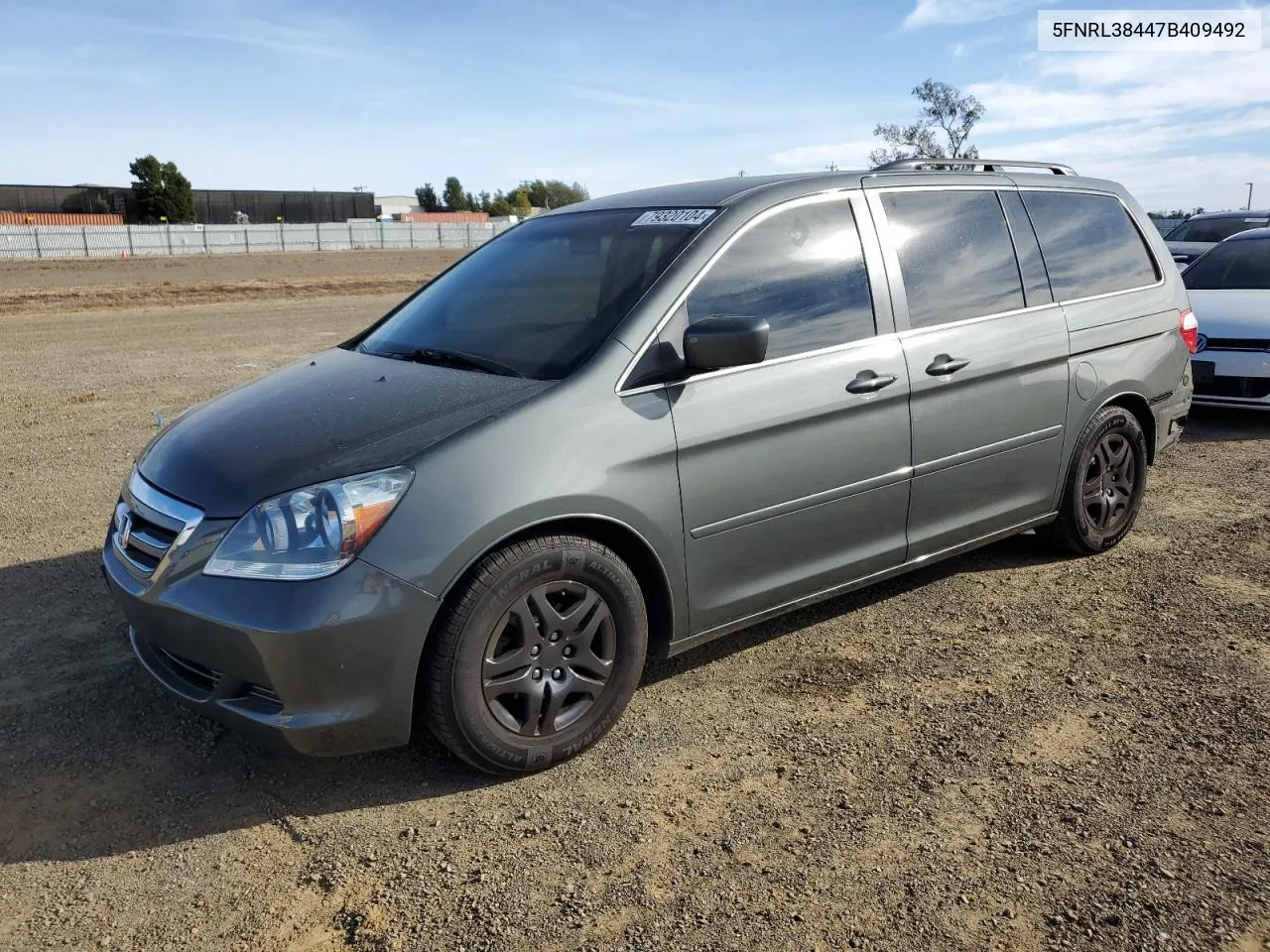 2007 Honda Odyssey Ex VIN: 5FNRL38447B409492 Lot: 79320104